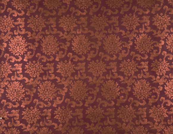 Copper lotus print on paper