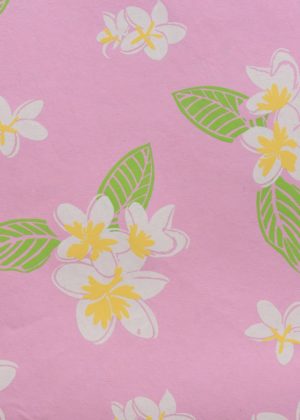 White flowers on pink paper